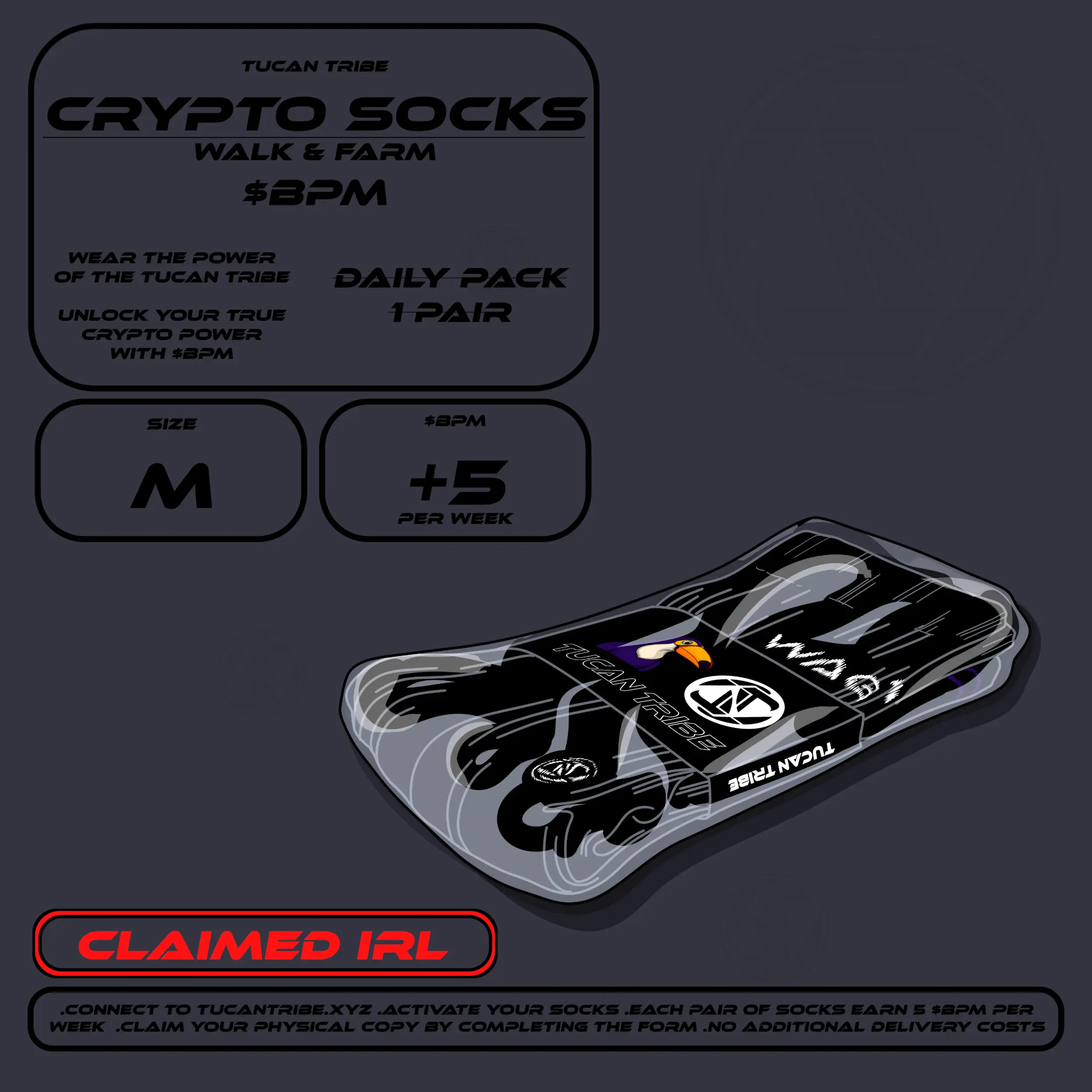 Image of Tucan Tribe Crypto Socks #12