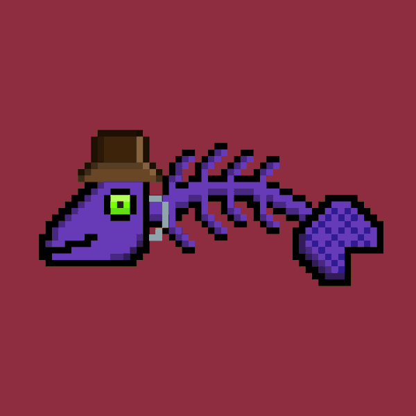 Image of 8-Bit BoneFish #716