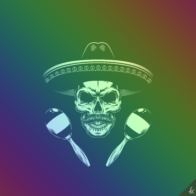 Image of Linx Mexican Skull #007