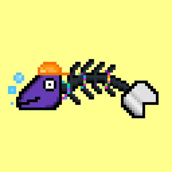 Image of 8-Bit BoneFish #694