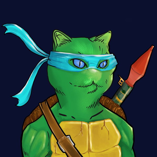 An image of (Turtle) Dope Cat#39