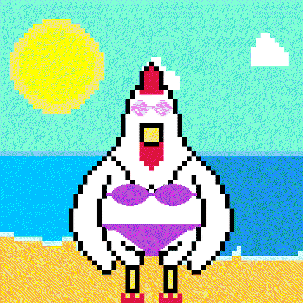 Image of Pixel Chicken #48