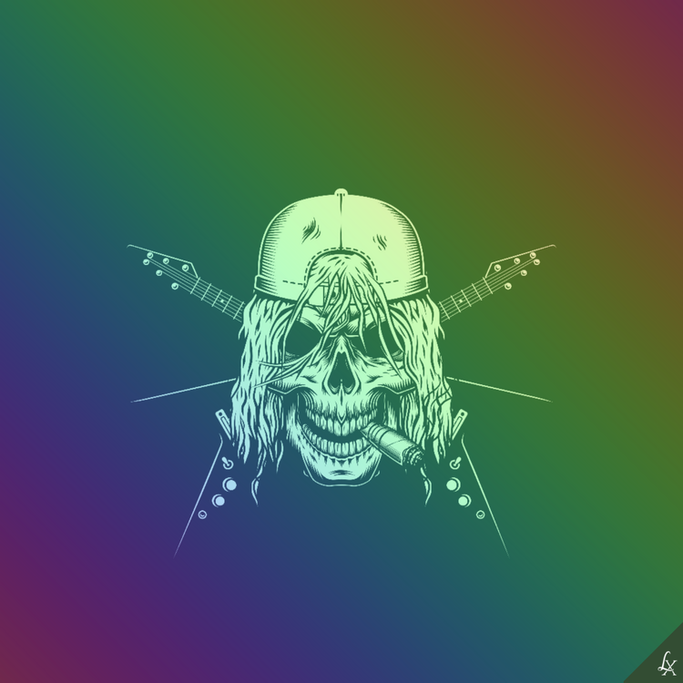 Image of Linx Rock & Roll Skull #008