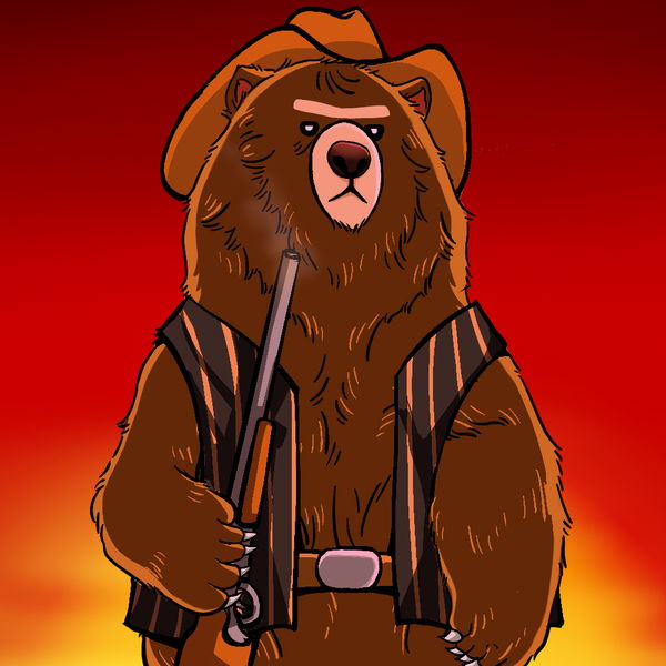 An image of (#008) Beary the Gunslinger