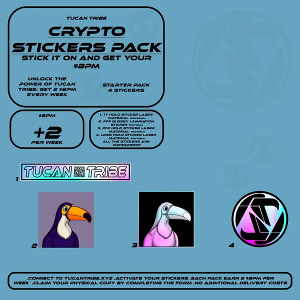 Image of Tucan Tribe Crypto Stickers  #91