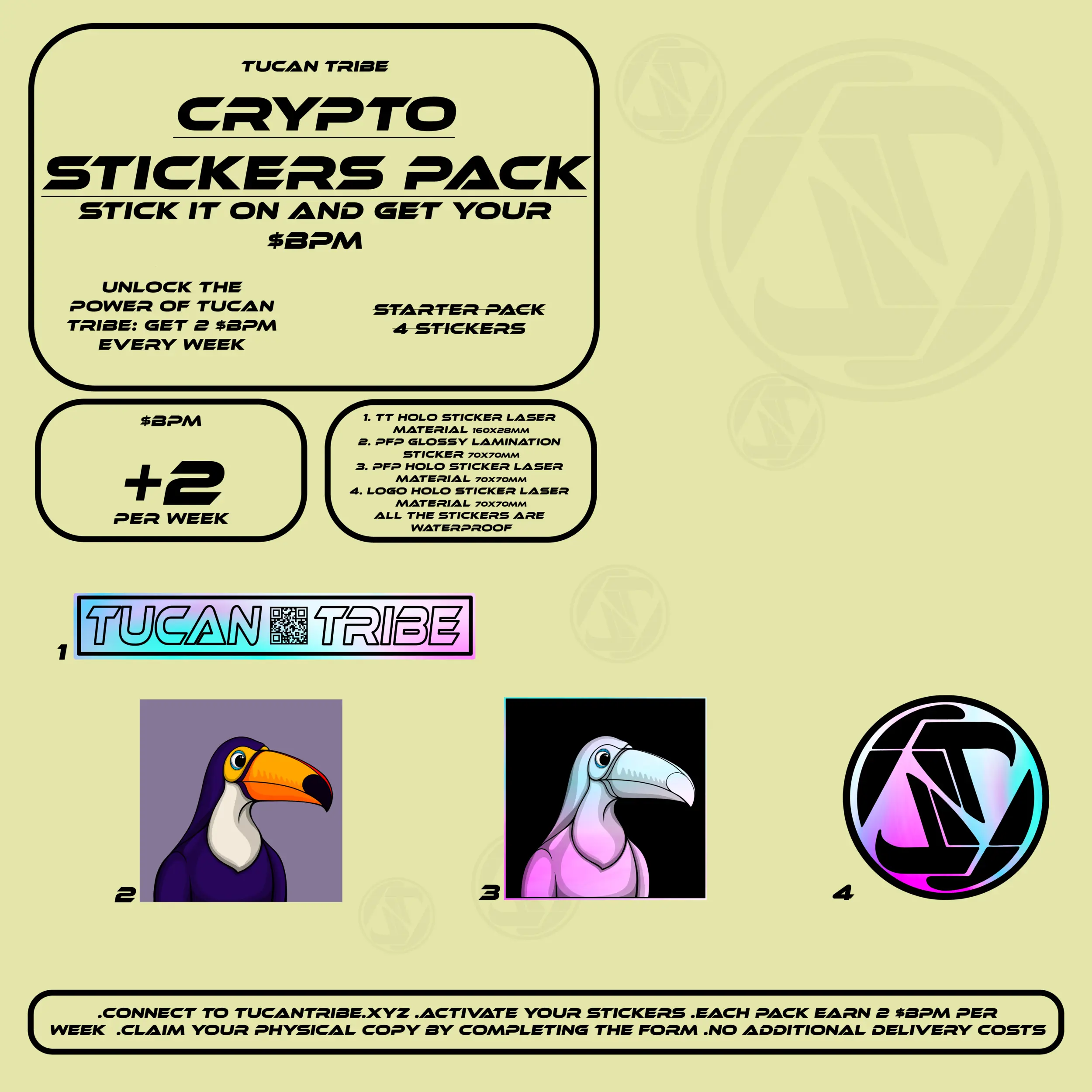 Image of Tucan Tribe Crypto Stickers  #97