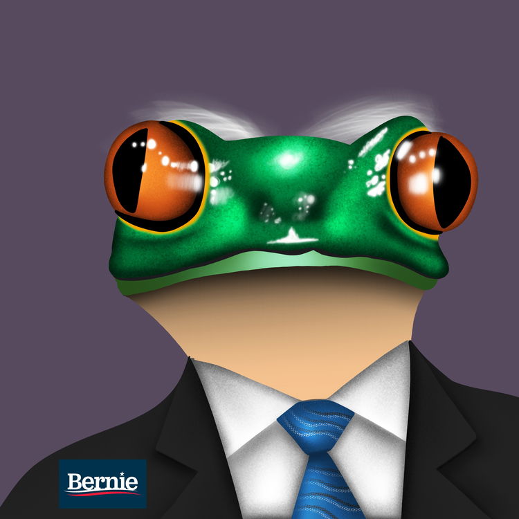 Image of FroggyPersonality Bernie Sanders