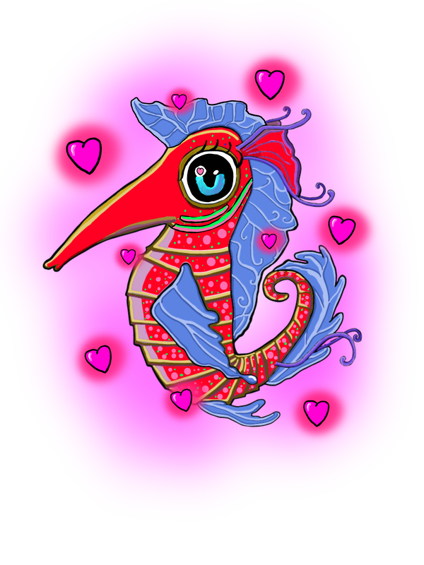 Image of Vday seahorse Billy