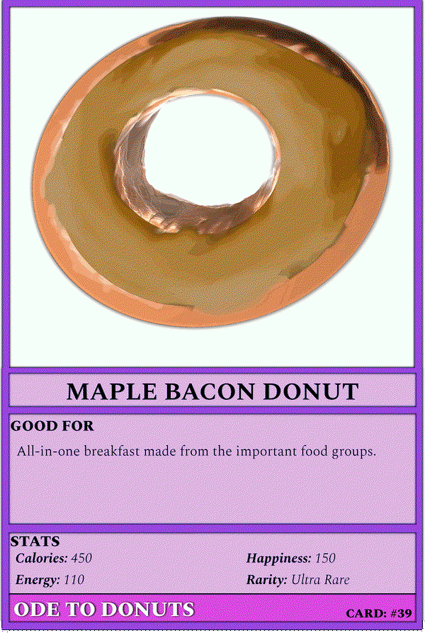 An image of #39 - Maple Bacon Donut (ANI)