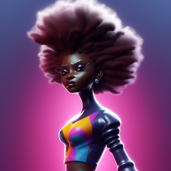 An image of Fro Custom #026- Commander Liz