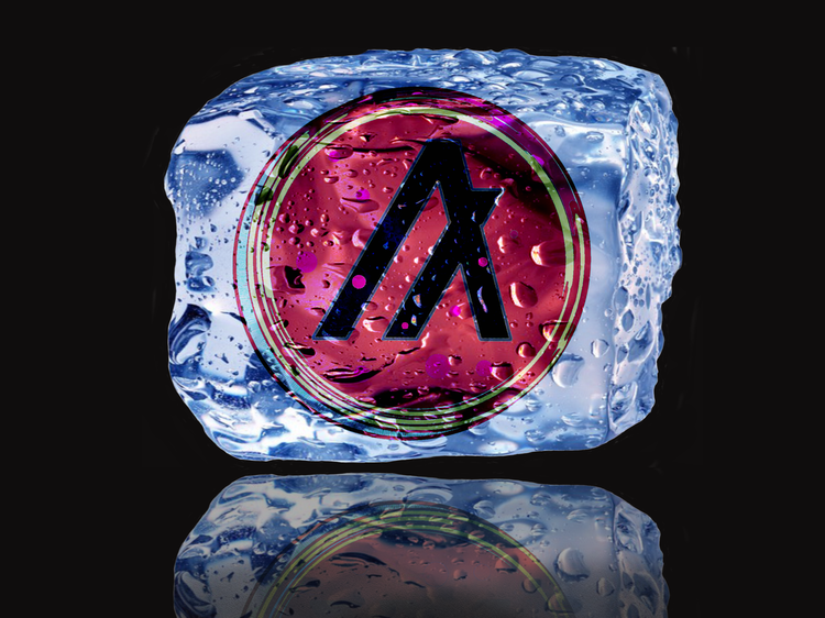 Image of Ice Cubed Red Algo Coin