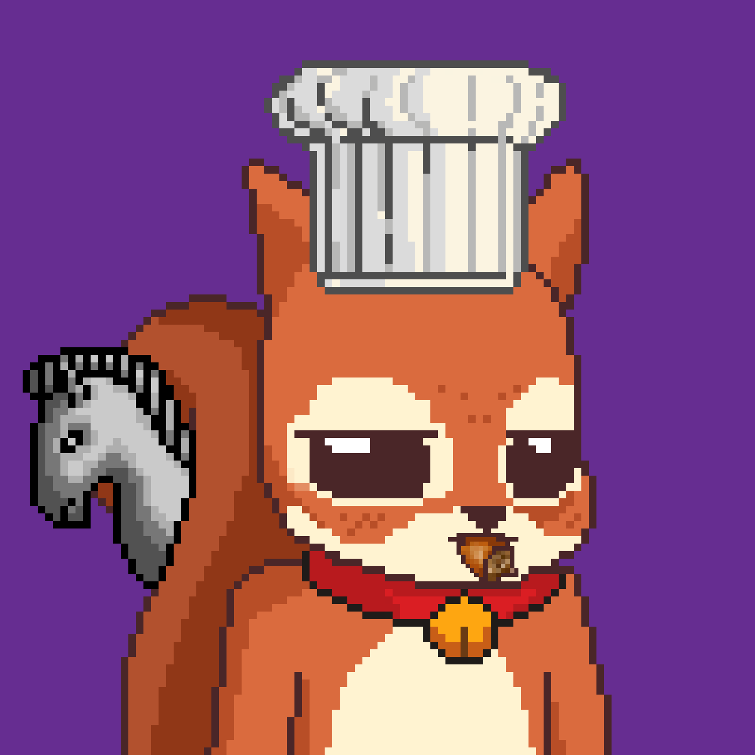 Pixel Squirrels #3654 NFT on Algorand