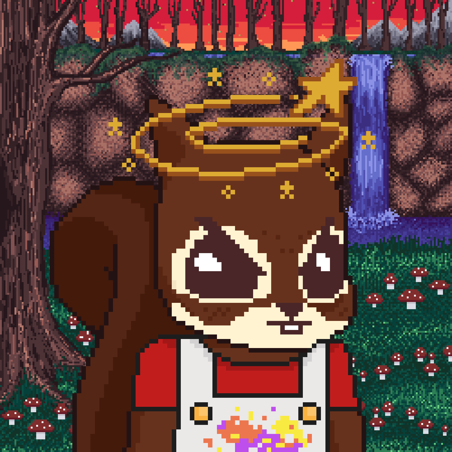 Pixel Squirrels #3828 NFT on Algorand