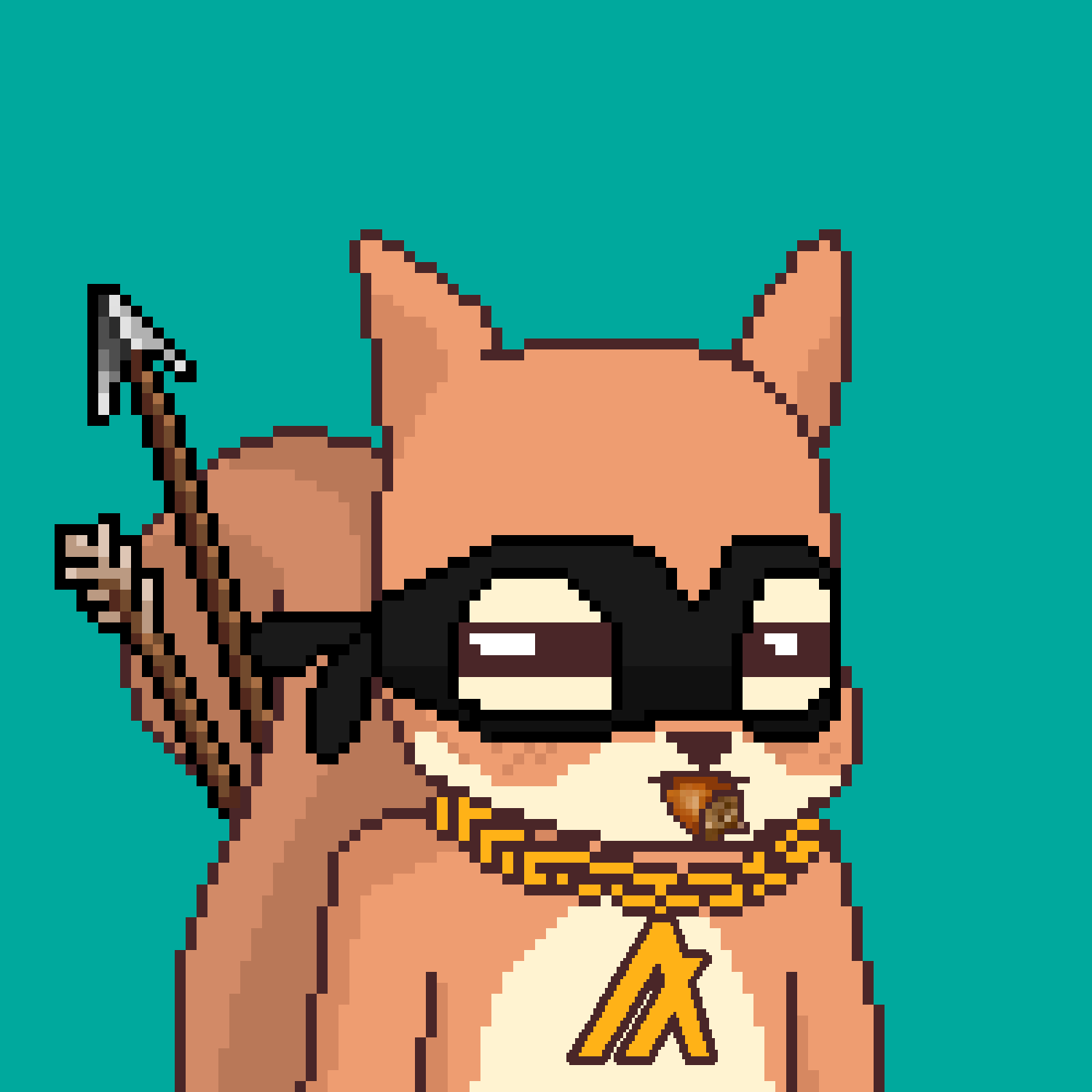 Pixel Squirrels #4350 NFT on Algorand