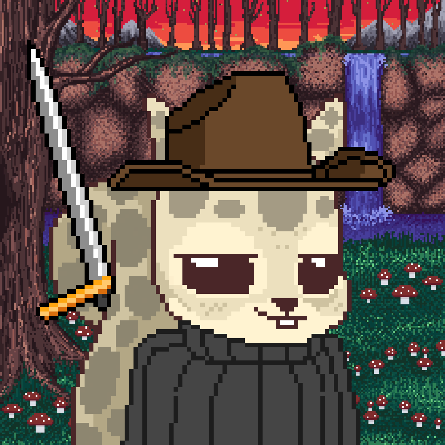 Pixel Squirrels #7641 NFT on Algorand