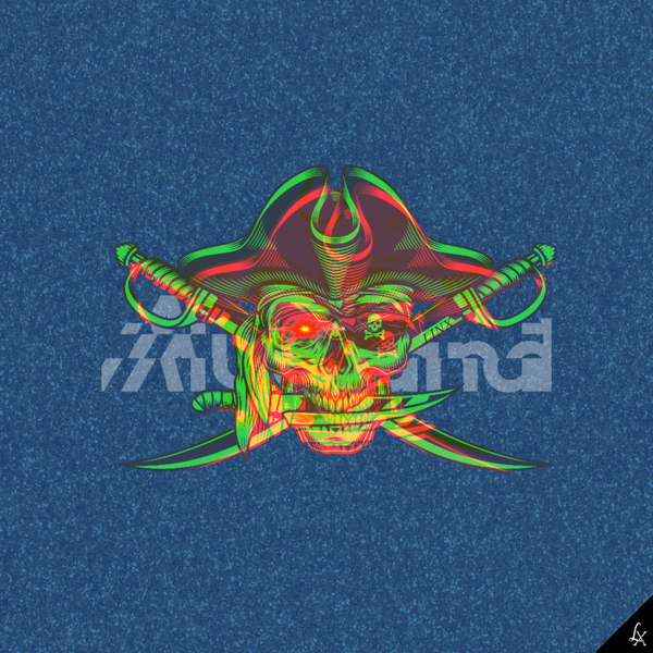 An image of Linx Golden Pirate Skull #012