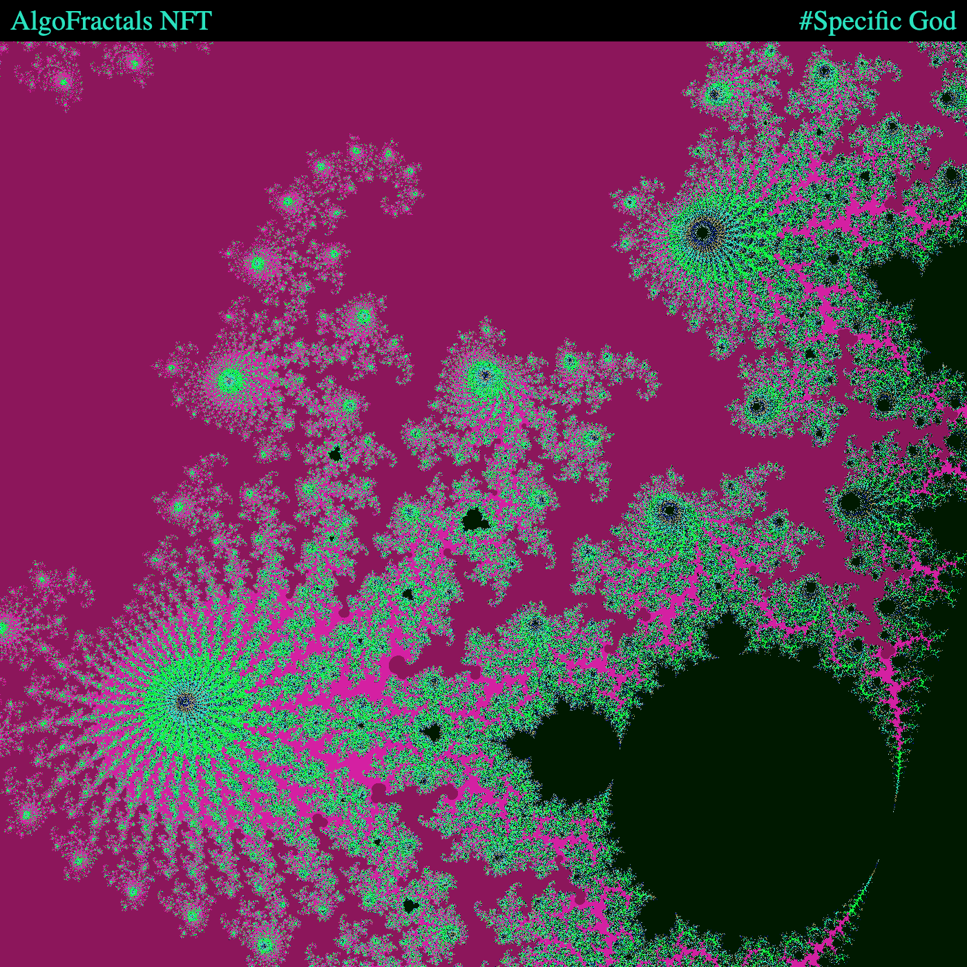 AlgoFractal #Specific God NFT on Algorand