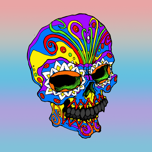 An image of Blu Skull - Rainbow