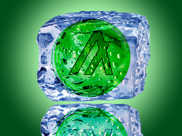 Image of Ice Cubed Green Algo Coin