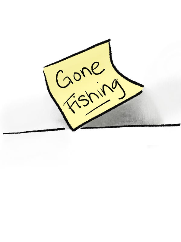 Image of Note, Gone Fishing