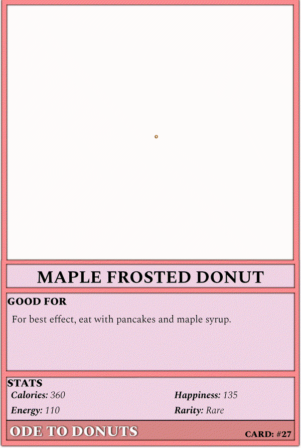 An image of #27 - Maple Frosted Donut (ANI)