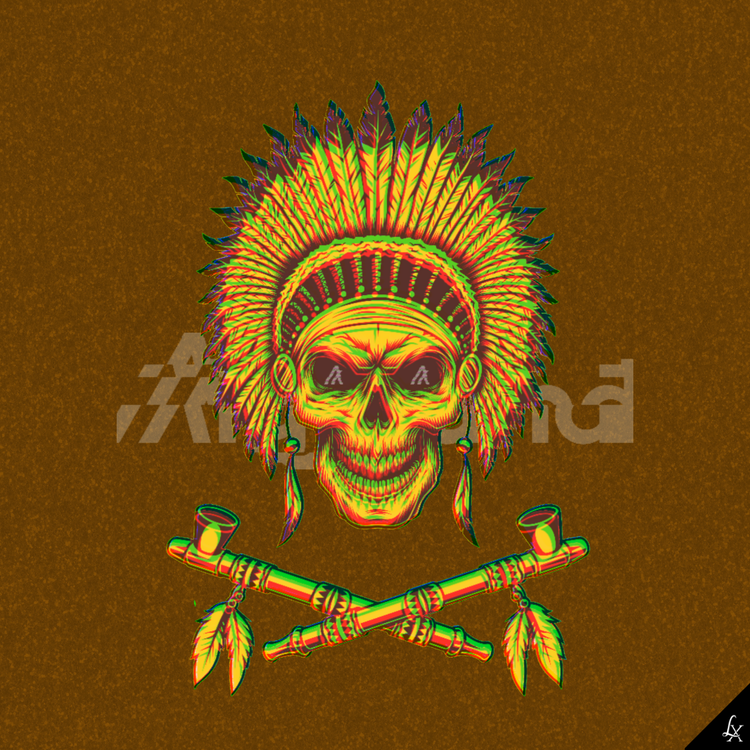 Image of Linx Golden Indian Skull #022