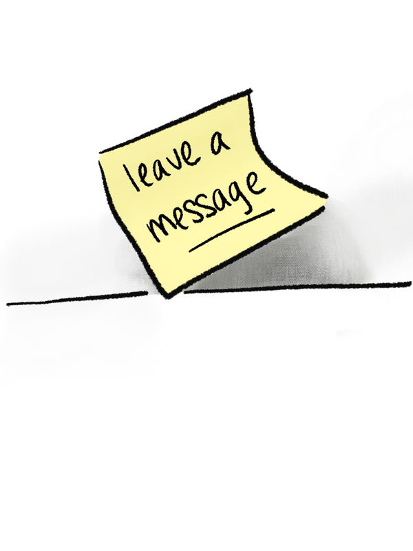 Image of Note, Leave a message