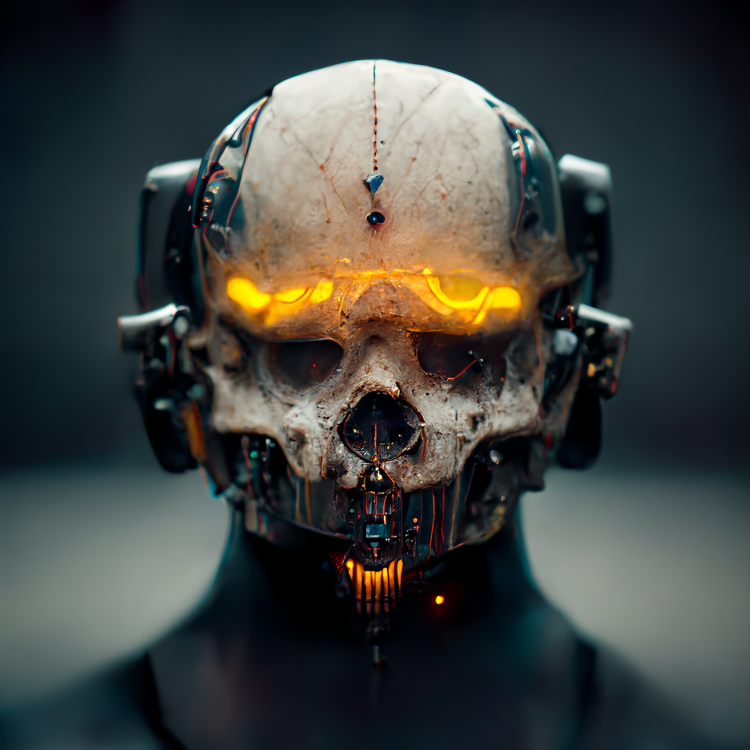 Image of Cyber Skull #17