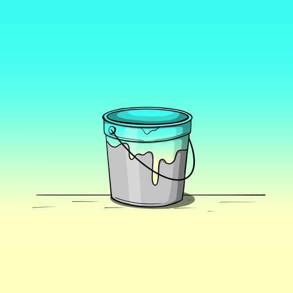 Image of Paint Bucket - Lemonade Gradient