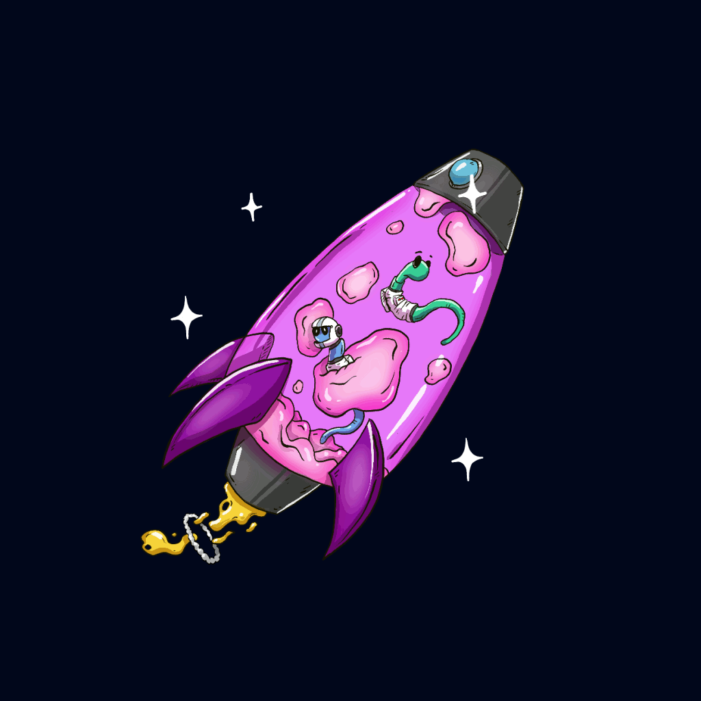 Lava Lamp Rocket NFT on Algorand