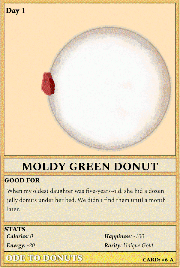 Image of #6-A Moldy Green Donut (ANI)