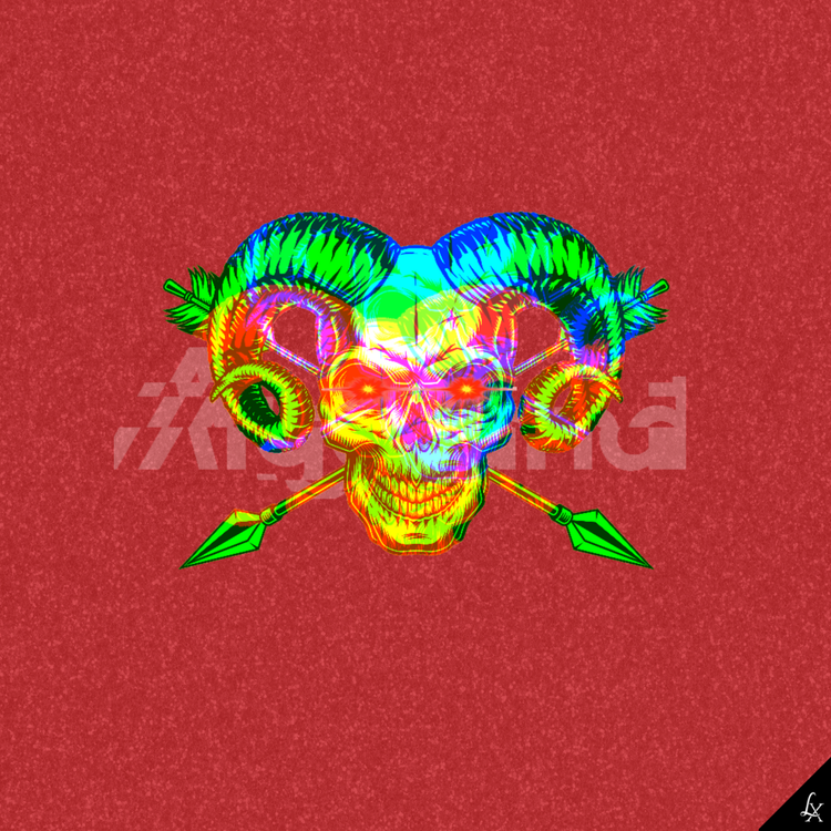 Image of Linx Golden Ram Skull #017