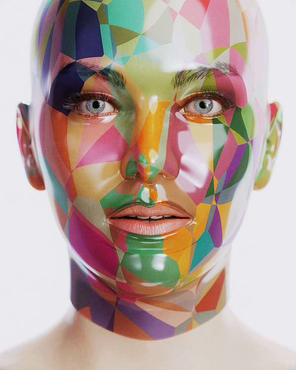 Image of Color Glass Mask 01