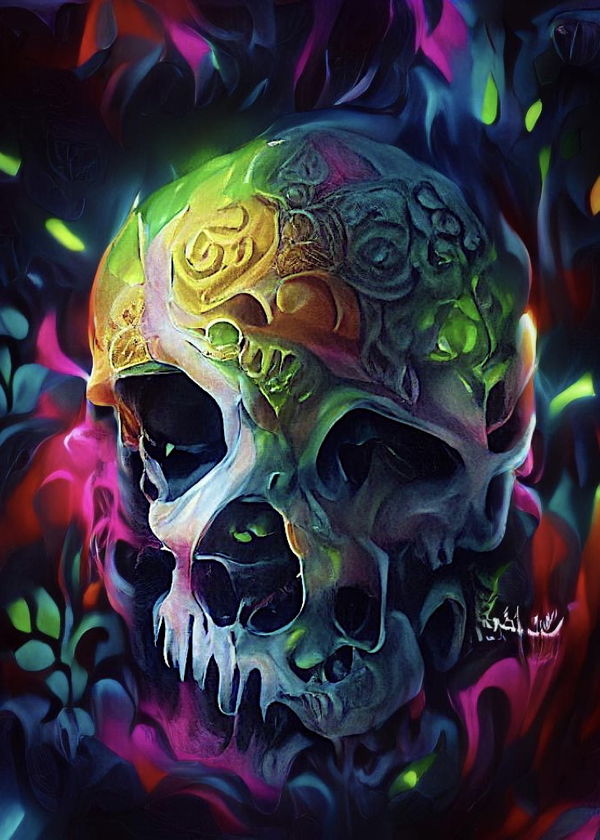 Image of Psycho Skulls  102