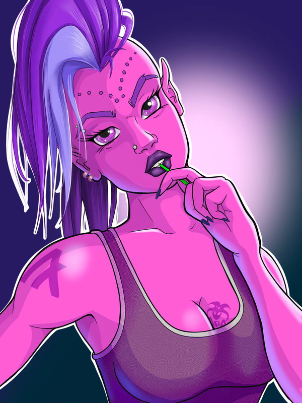 Image of AlienSelfie#001 - AlgoPink