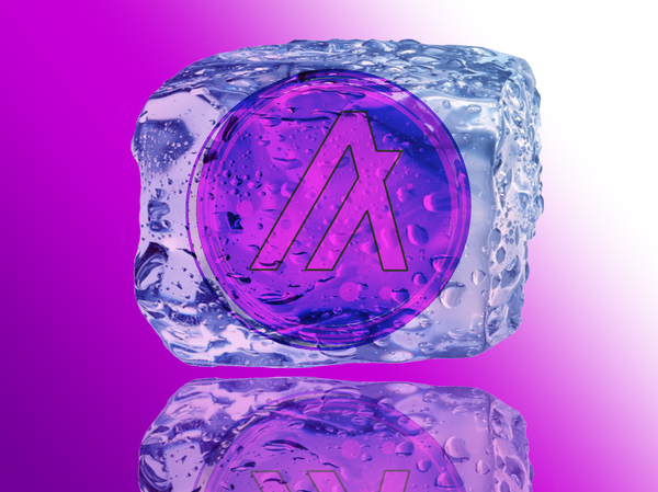 Image of Ice Cubed Purple Algo Coin