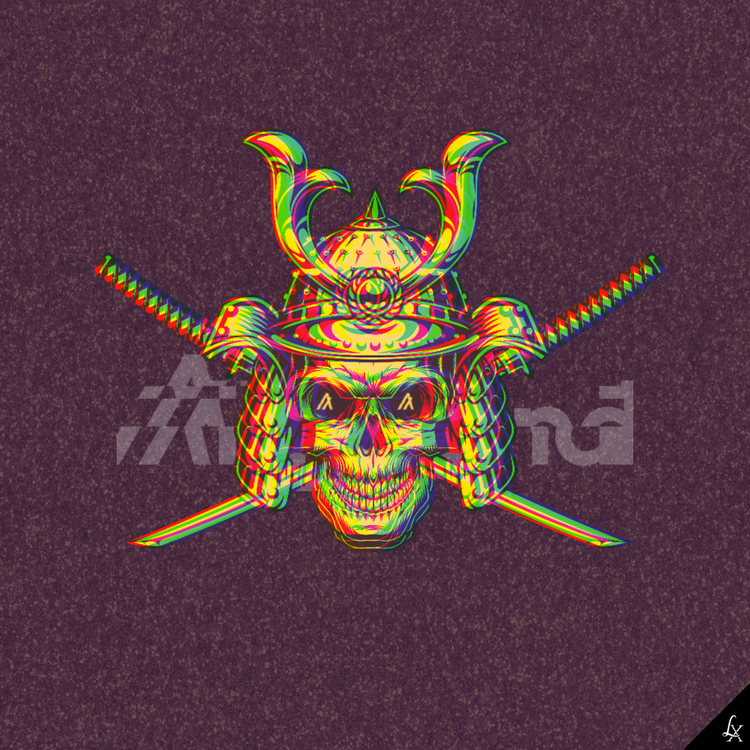 Image of Linx Golden Samurai Skull #006