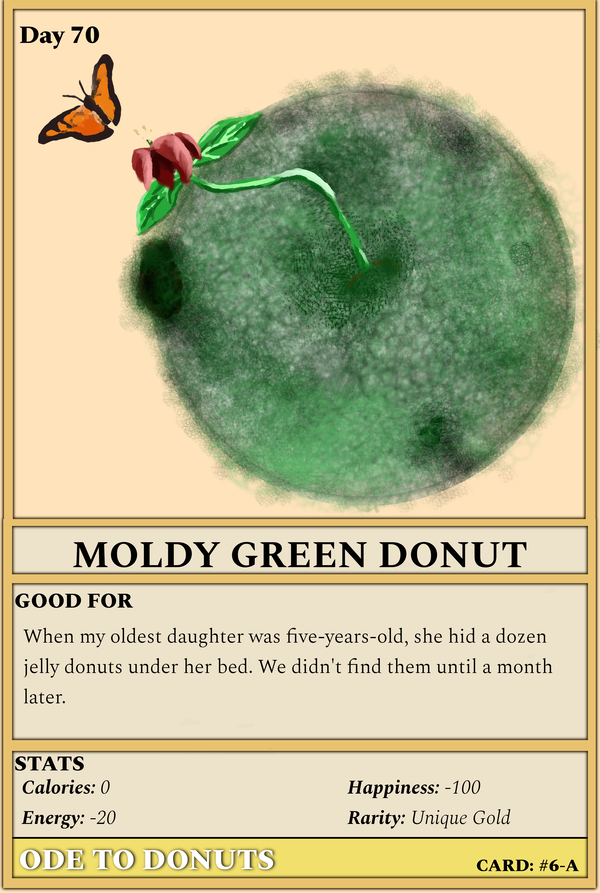 Image of #6-A Moldy Green Donut (IMG)