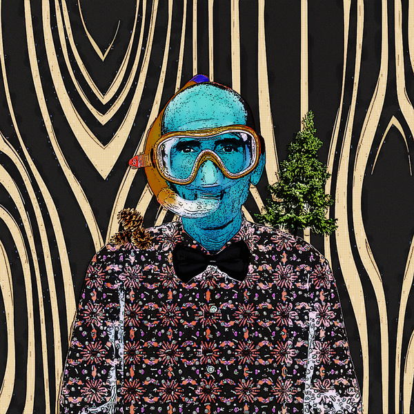 Image of Blue Man with Tree