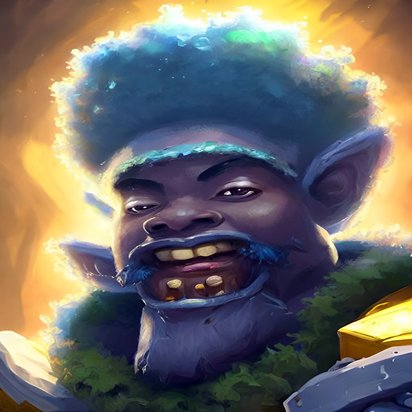 An image of Afro Troll King