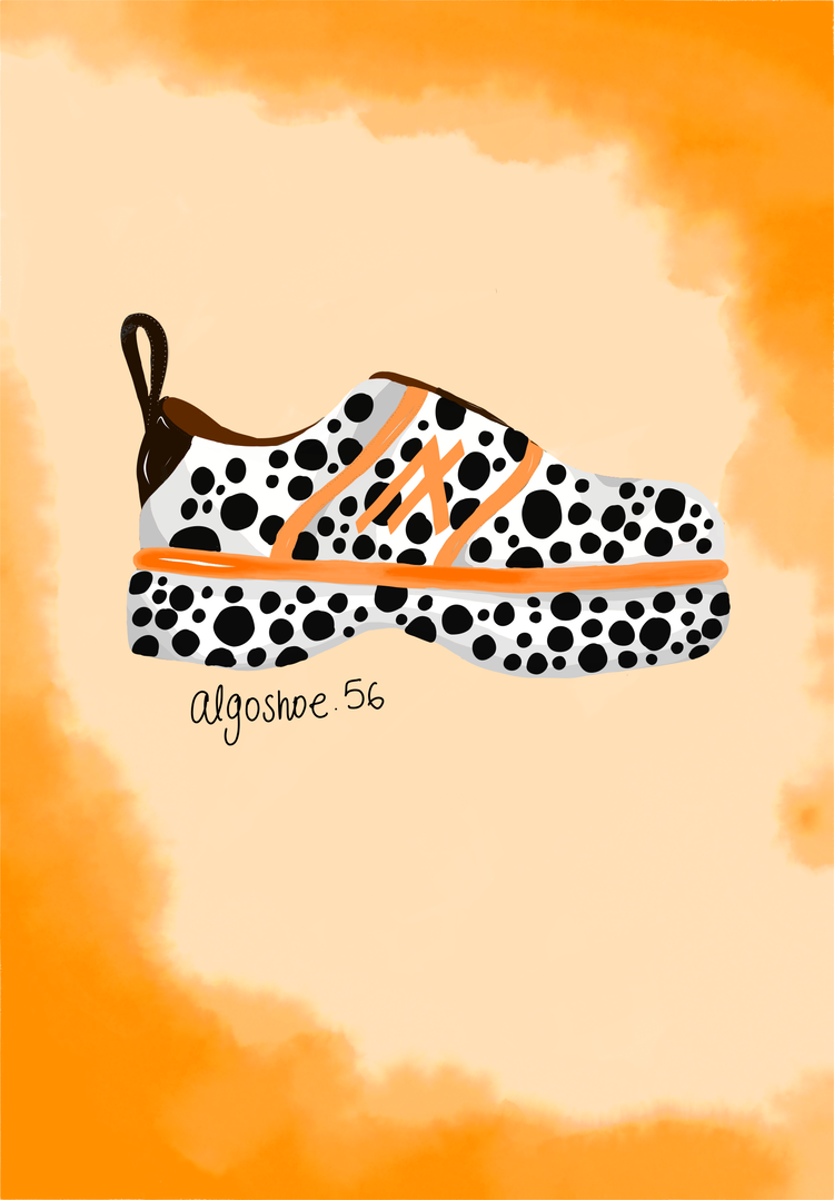 Image of AlgoShoe56 Orange Dalmatian