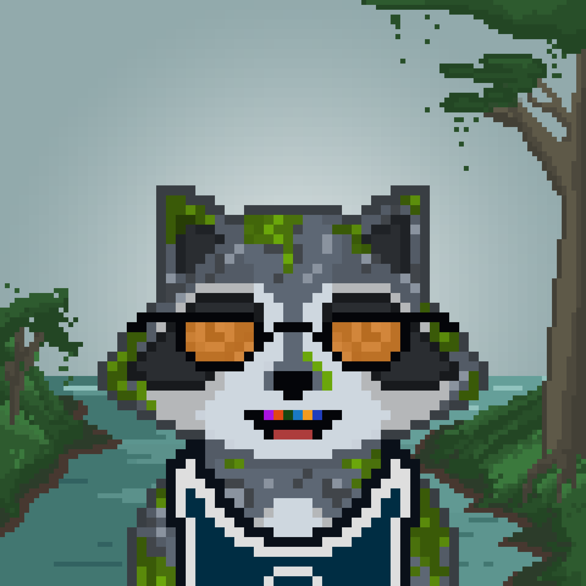 Pixel Raccoon #1020 NFT on Algorand