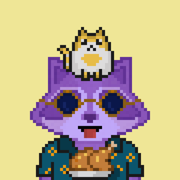 An image of Pixel Raccoon #11