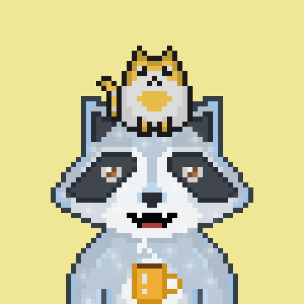 An image of Pixel Raccoon #13