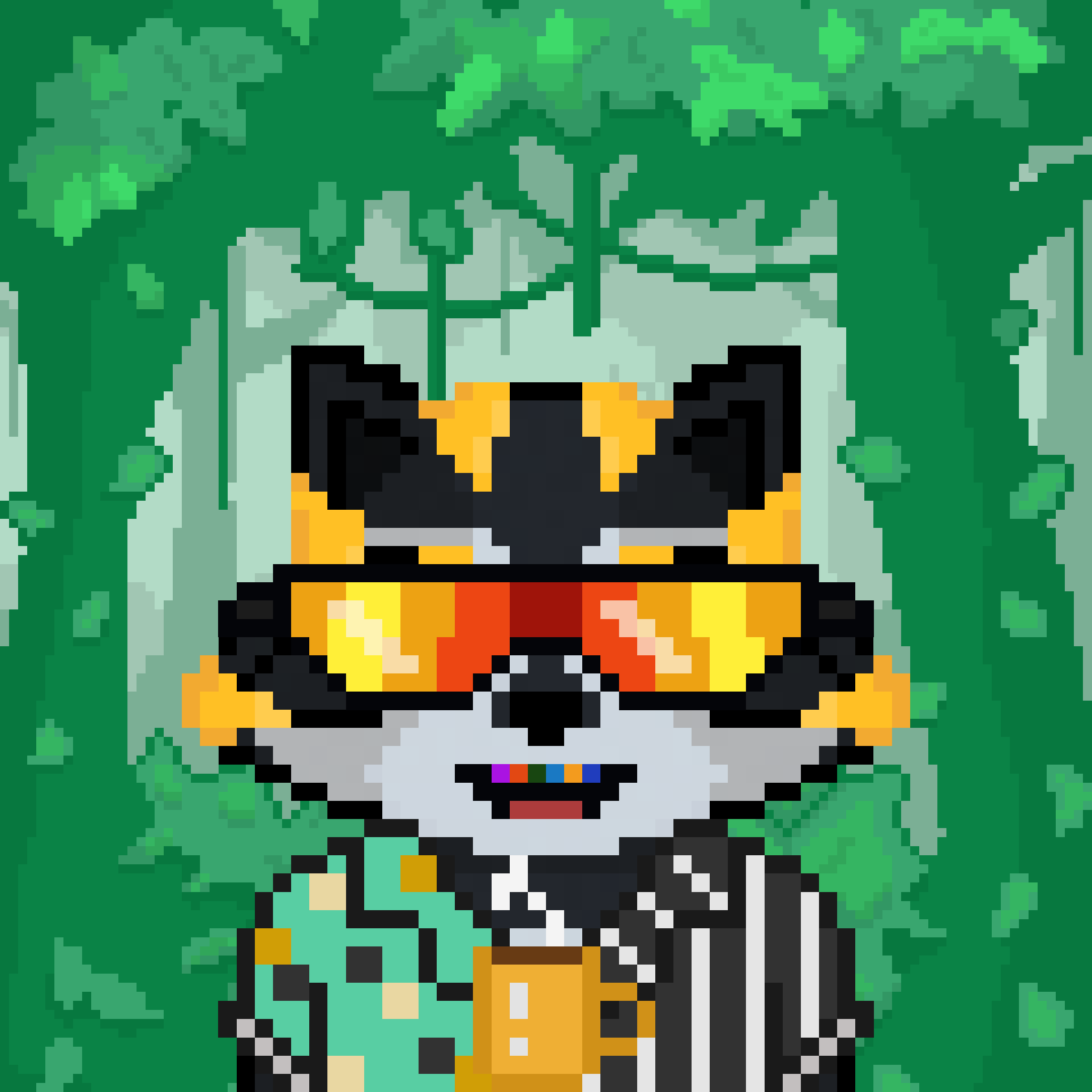 Pixel Raccoon #1567 NFT on Algorand