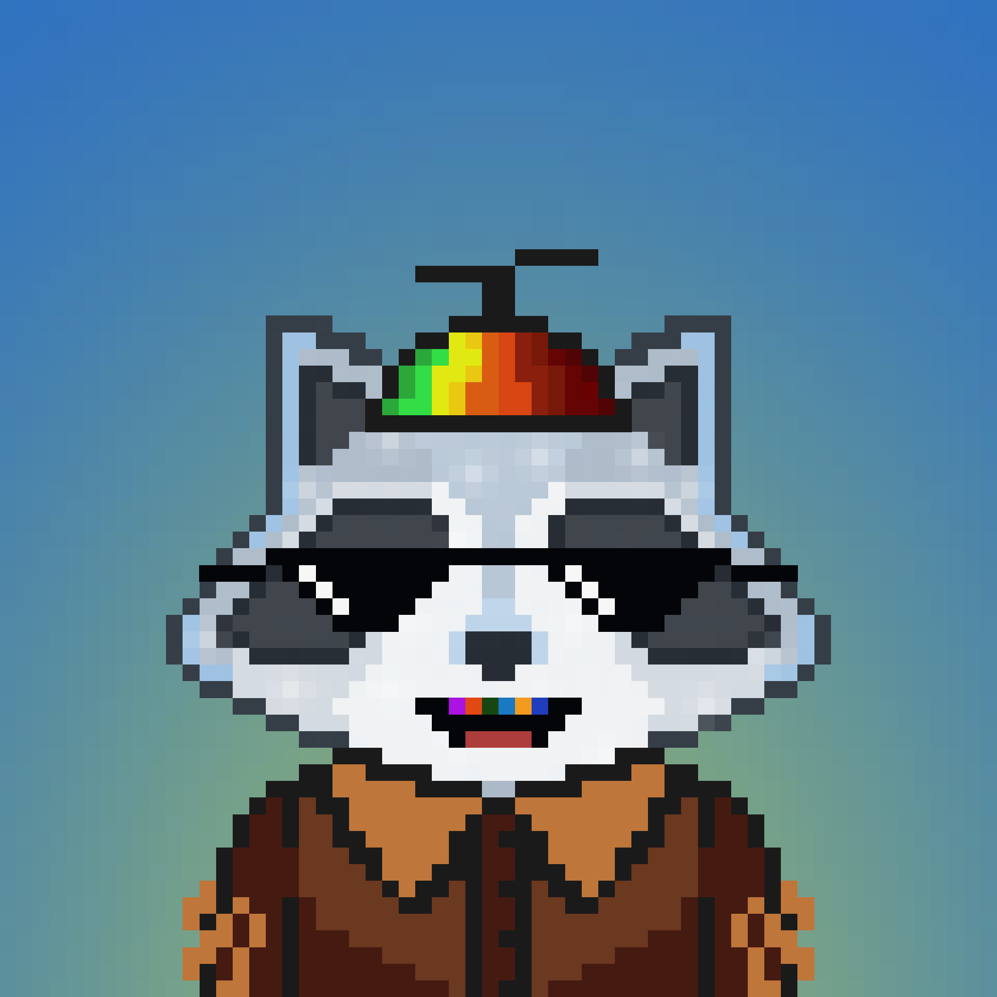 Pixel Raccoon #1600 NFT on Algorand