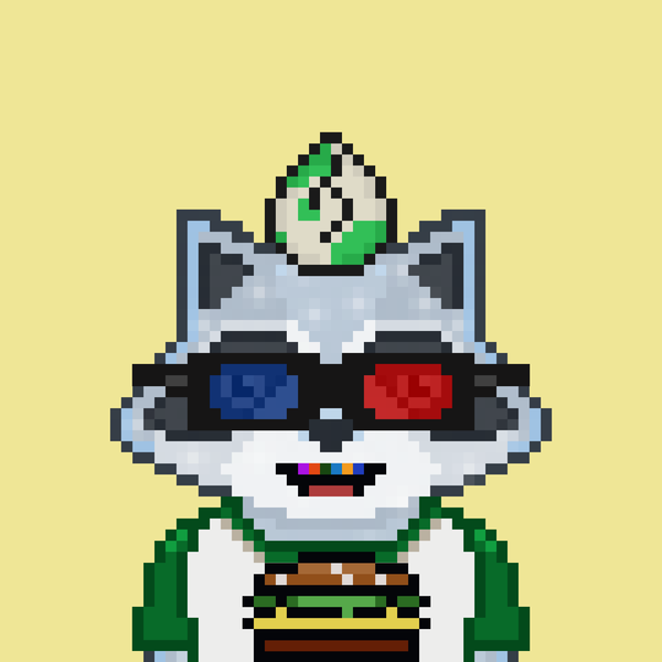 Image of Pixel Raccoon #2124