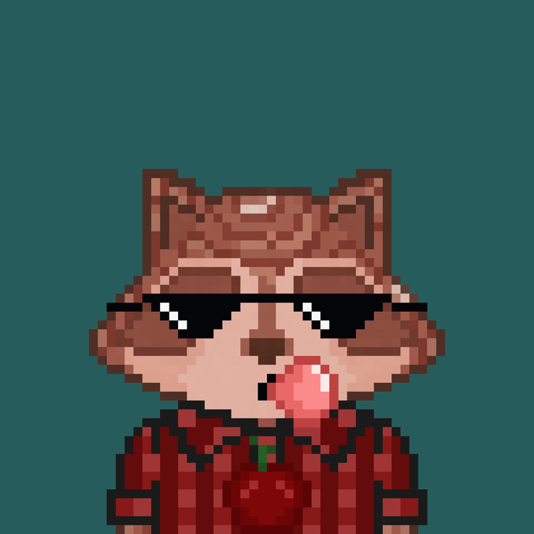 Image of Pixel Raccoon #2126