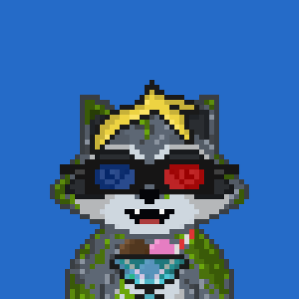 Image of Pixel Raccoon #2138