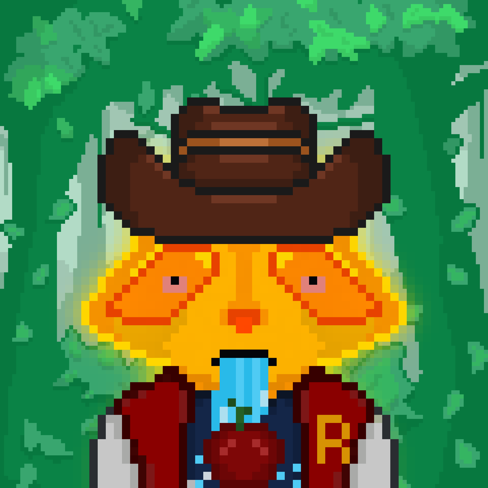 Pixel Raccoon #2167 NFT on Algorand